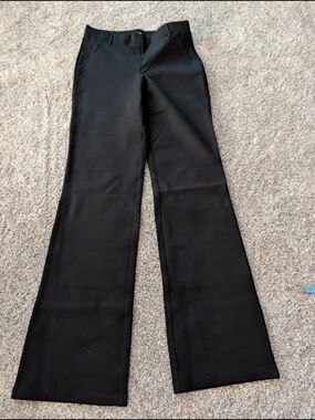 Quince Ultra-Stretch Ponte Bootcut Pants Black Size S Regular 30" Inseam